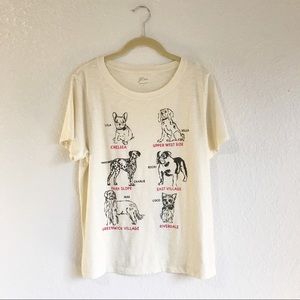 J. Crew NYC Boroughs Dog Tee